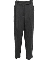 TOTEME - Deep Pleat Trouser Wide Leg Pants - Lyst