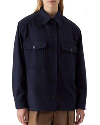 Closed - Wool Overshirt - Lyst