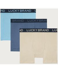 Lucky Brand - 3 Pack Cotton Viscose Boxer Briefs - Lyst