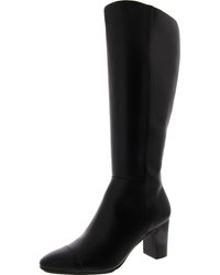 Anne Klein - Spencer Faux Leather Sleek Knee-High Boots - Lyst