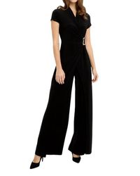 Joseph Ribkoff - Buckle Wrap Front Jumpsuit - Lyst