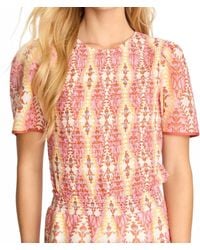 Caballero - Delta Smocked Top - Lyst