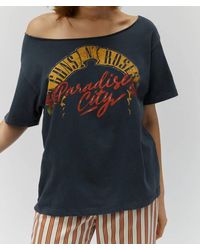 Daydreamer - Guns N Roses Paradise Off The Shoulder Tee - Lyst