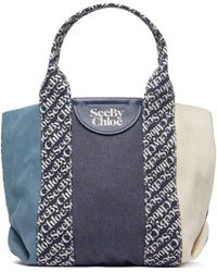 See By Chloé - See By Chloe Laetizia Tote -royal Navy Os - Lyst