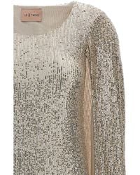 Le twins - Polyester Short Dress - Lyst