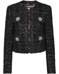 Philipp Plein - Tweed Jacket Monogram - Lyst