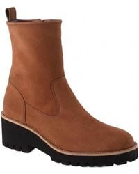 Paul Green - Newbury Suede Wedge Boots - Lyst