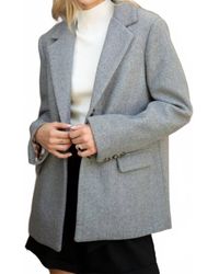 Voya - Own It Double Button Wool Jacket - Lyst