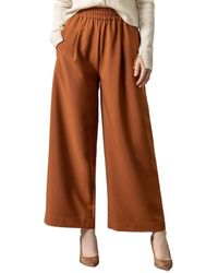 Lilla P - Wide Leg Pull-On Easy Fit Pant - Lyst