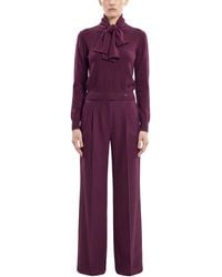 Saiid Kobeisy - Wool Bow Blouse - Lyst