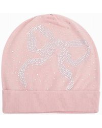 LoveShackFancy - Yzabelle Rhinestone Bow Beanie - Lyst