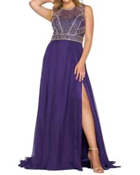 Mac Duggal - Beaded Illusion Sweetheart Ball Gown - Lyst