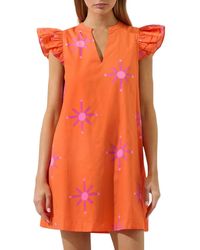Sugarlips - Karani Starburst Evalyn Ruffle Mini Dress - Lyst