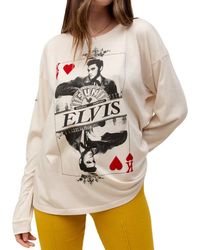 Daydreamer - Sun Records X Elvis King Of Hearts Long Sleeve Tee - Lyst
