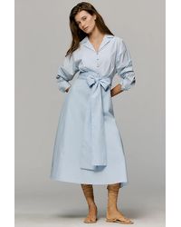 En Saison - 100% Cotton Wrap Shirtdress - Lyst
