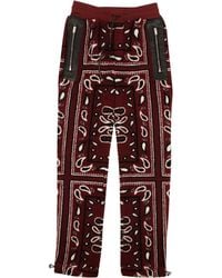 Amiri - Printed Bandana Polar Fleece Pants - Lyst