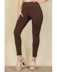 TRUEDAMES - Solid High Waist Legging - Lyst