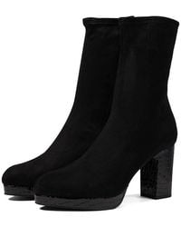 Donald J Pliner - Zari Boot Almond Toe Block Heel Bootie Jobb519 - Lyst