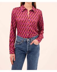 MISA Los Angles - Celine Long Sleeve Top - Lyst