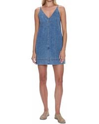 Pistola - Tavi Pop Over Denim Dress - Lyst