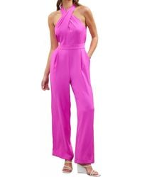 Skies Are Blue - Pia Halter Jumpsuit - Lyst