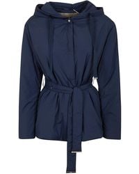Herno - Hooded Belted Jacket - Lyst