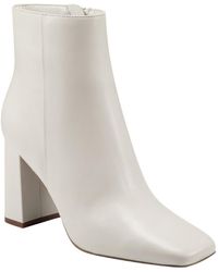 Marc Fisher - Nebula Leather Block Heel Ankle Boots - Lyst
