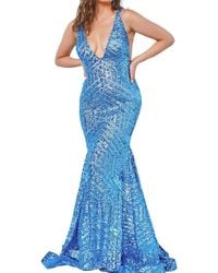 Jovani - Sequin Embellished Mermaid Gown - Lyst