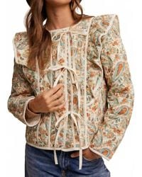 Listicle - Solana Paisley Quilted Jacket - Lyst