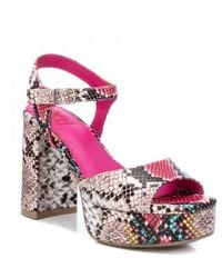 Xti - Heeled Platform Sandals - Lyst