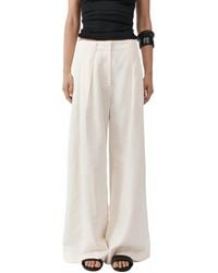 St. Agni - Pleat Loop Pants - Lyst