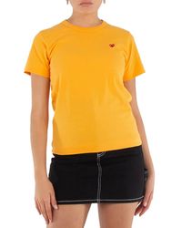 COMME DES GARÇONS PLAY - Heart Emblem T-Shirt - Lyst