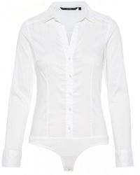 Vero Moda - Cream Cotton Tops & T - Lyst