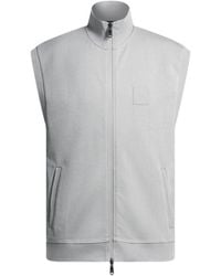 BOSS - Sleeveless Zip-Up Sweatshirt - Lyst