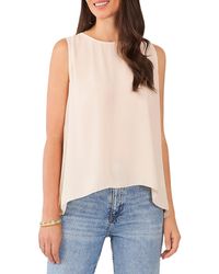 Vince Camuto - Sleeveless Pleated Back Blouse - Lyst
