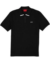 BOSS - Hugo Dalomino Short Sleeve Half Zip Polo T-shirt - Lyst