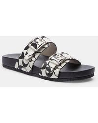 Coach ferry signature deals platform wedge sandal