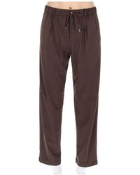Herno - Relaxed Fit Pants With Tapered Leg And Adjustable Waistband - Lyst