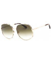 Ferragamo - Ferragamo 61 Mm Gold Tortoise Sunglasses - Lyst