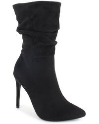 Xoxo - Genevie Pull On Pointed Toe Booties - Lyst