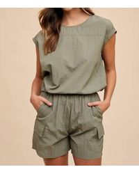 Anniewear - Utility Sportive Top & Cargo Shorts Set - Lyst