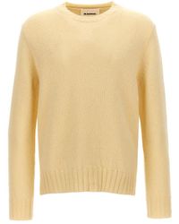Jil Sander - Wool Blend Crew Neck Sweater - Lyst
