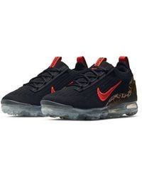 Nike - Air Vapormax 2021 Fk Animal Print Embroidered Casual And Fashion Sneakers - Lyst