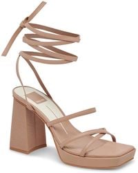 Dolce Vita - Amanda Faux Leather Strappy Platform Sandals - Lyst