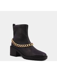 Shu Shop - Yenni Combat Boot With Chain - Lyst