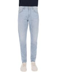 Eleventy - Slim Fit Stretch Denim Jeans With Five-Pocket Design - Lyst