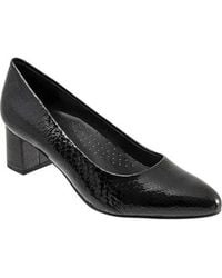 Trotters - Kari Pump 8.5 Nappa Leather Pointed Toe Block Heel Zpo3212 - Lyst
