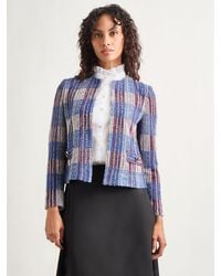 Misook - Jewel Neck Tweed Jacket - Lyst