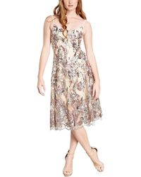 Dress the Population - Uma Floral Sequin Cocktail And Party Dress - Lyst