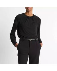 Vince - Soft Gathered Blouse Top - Lyst